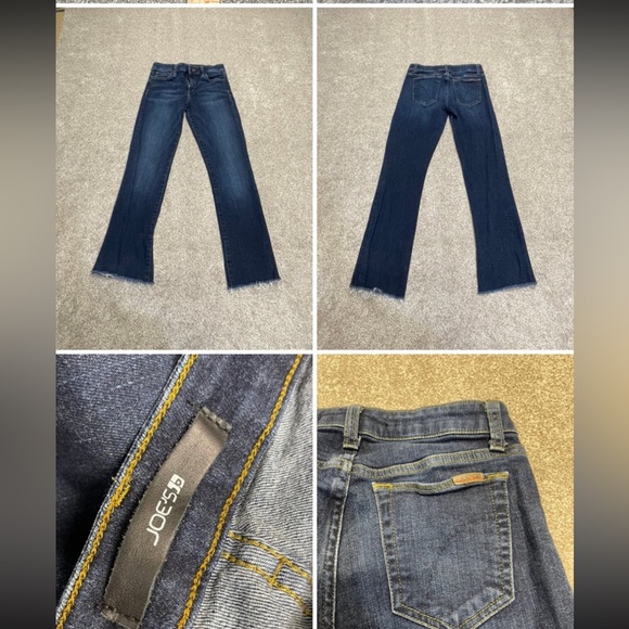 Joes the honey bootcut jeans sz 28W mid rise dark wash stretch frayed hem jeans - Picture 1 of 12